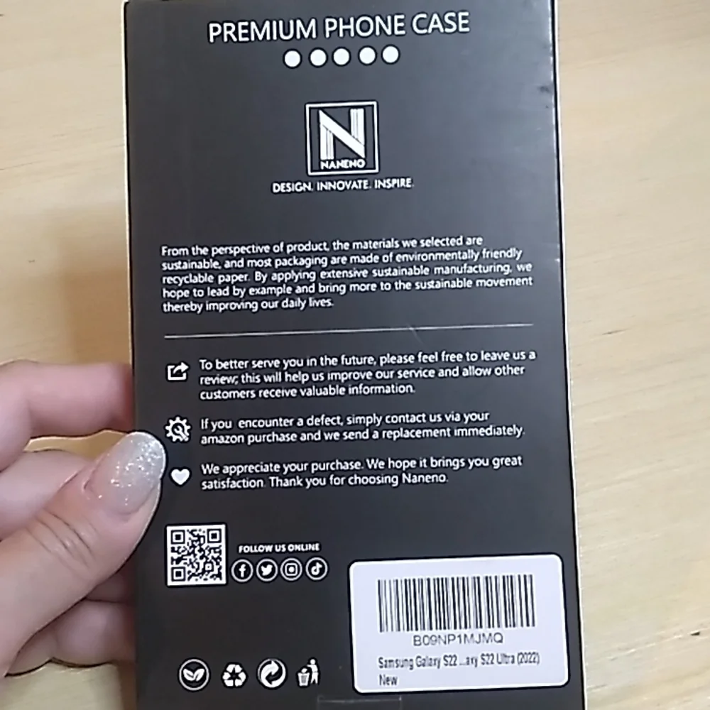 Samsung Galaxy S22 Ultra clear phone case NWT Premium phone case by Naneno